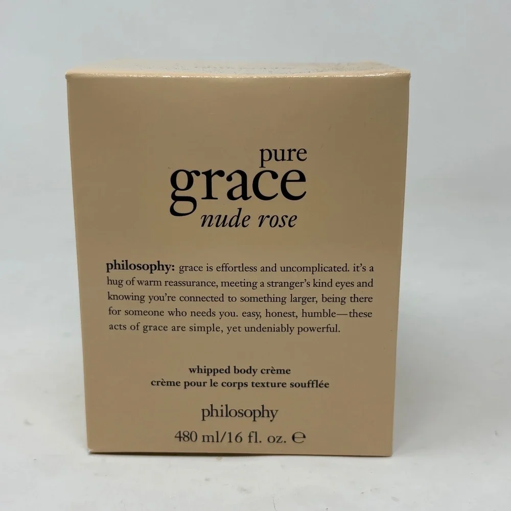 Philosophy Pure Grace Nude Rose Whipped Body Creme 16 fl oz Moisturizer New